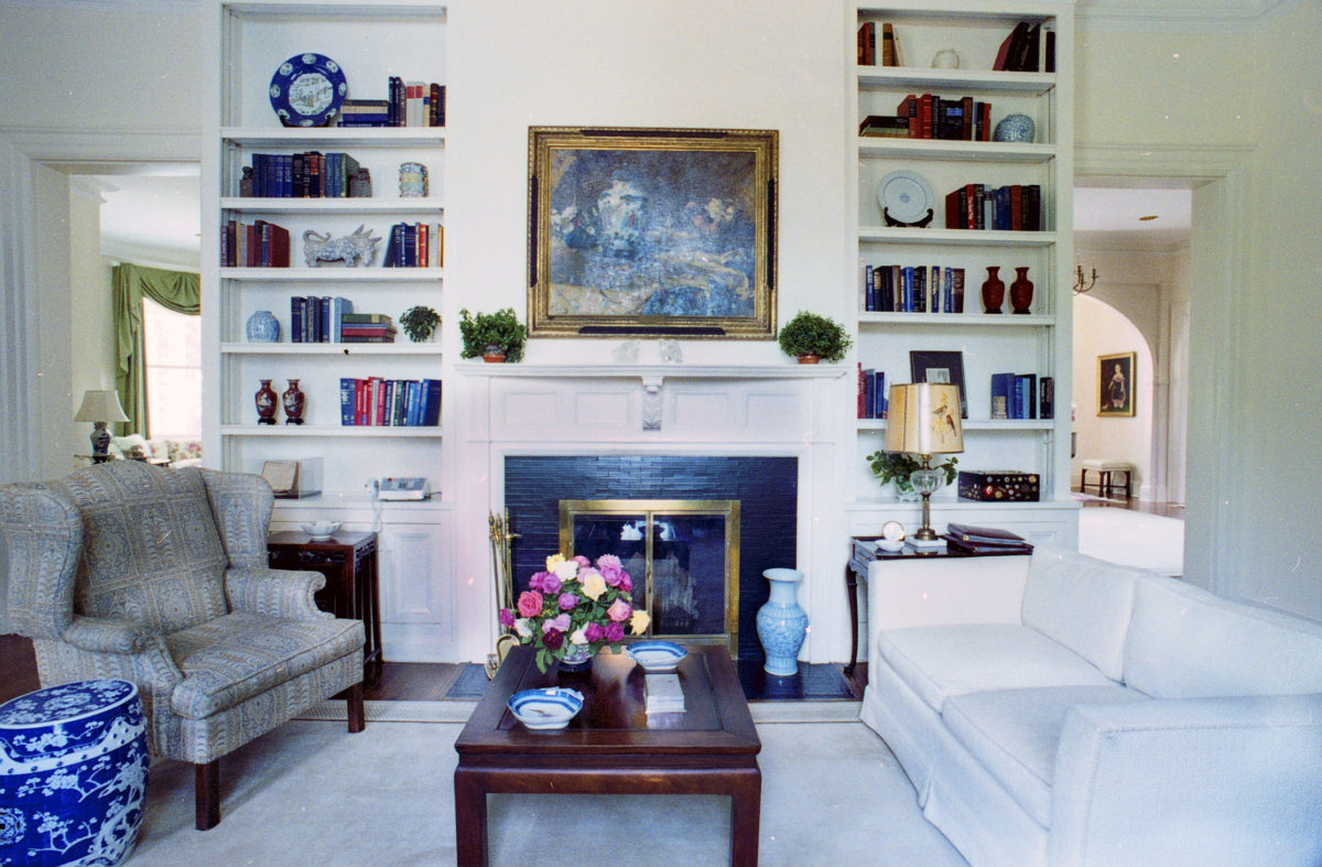 First Floor Study. The interior of the vice president’s residence on ...